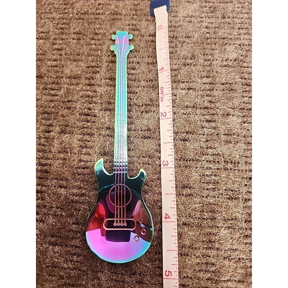 Stainless Steal Rainbow Guitar Stir Spoon‎
